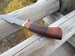 Nůž z damascenské oceli Španěl - mahagon