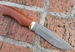 Nůž z damascénské oceli Liška - wenge, mahagon