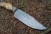 Nůž z torzní damascenské oceli Startel - karelská bříza, alpaka