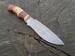 Nůž z damascenské oceli Ančar - mahagon, bříza